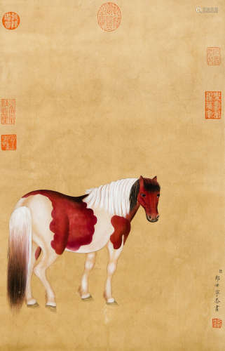 Chinese Painting Of Horse - Lang Shining