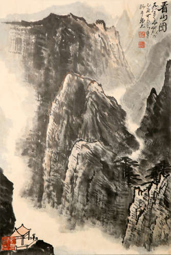 Chinese Painting Of Landscape - Li Keran