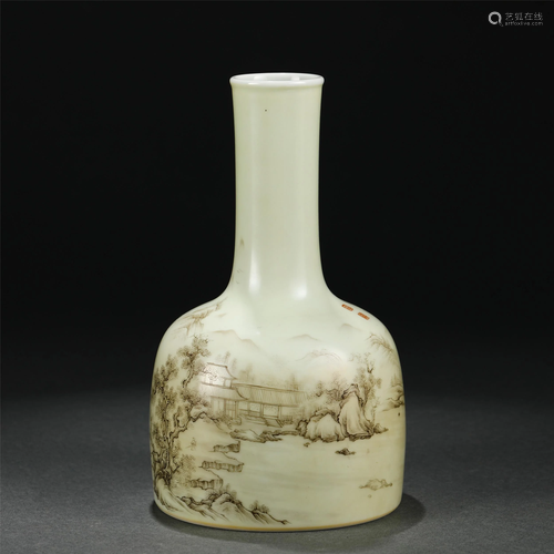 A CHINESE MO-CAI LANDSCAPE-AND-FIGURES PORCELA…