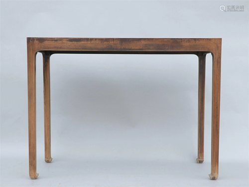 A CHINESE HUANGHUALI WOOD TABLE