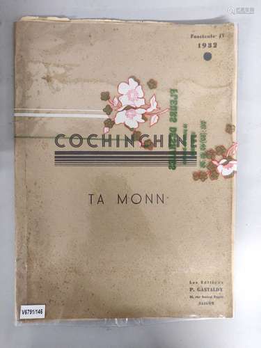 COCHINCHINE. TA-MOON. Fasicule IV 1932. Les Editions P. Gast...