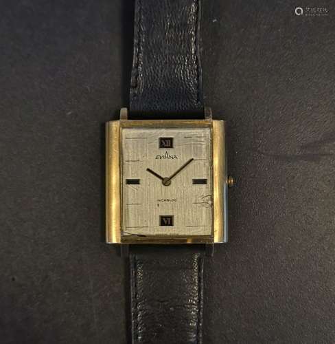 EVIANA. Bracelet-montre d'homme en or, mouvement mécanique, ...