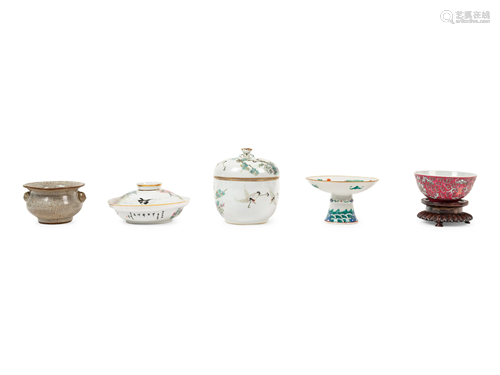 Five Chinese Porcelain Articles