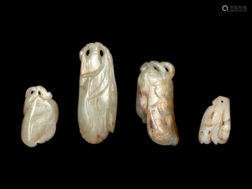 Four Chinese Jade Pendants