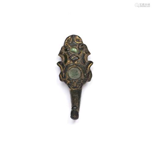 Gilt bronze belt hook Chinese, Han dynasty - Six dynasties p...