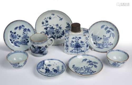 Small group of blue and white porcelain Chinese, 18th/early ...