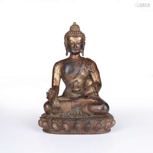 Lacquer bronze Buddha Tibetan, 17th / 18th Century depicted ...