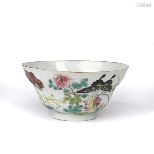 Enamel decorated porcelain bowl Chinese, Republic period pai...
