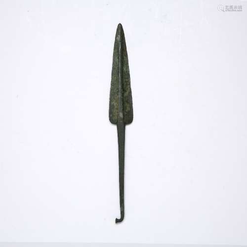 Archaic bronze dagger Chinese, probably late Shang, 12th-11t...