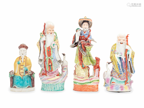 Four Chinese Porcelain Figures