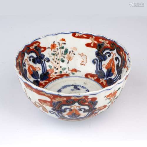 Imari bowl Japanese, 19th Century decorated with leaping rab...