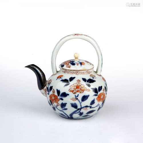 Ko-imari teapot Japanese, 18th Century with a lid and looped...