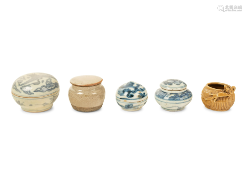 Five Chinese Porcelain Articles