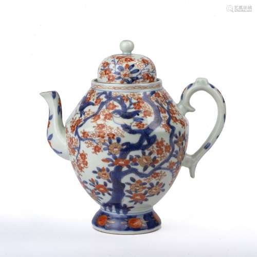 Imari teapot Japanese, 19th Century of ovoid form, painted w...