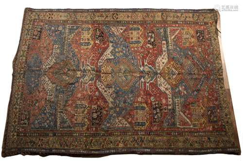 Soumak flat weave polychrome rug Caucasian, 19th Century or ...