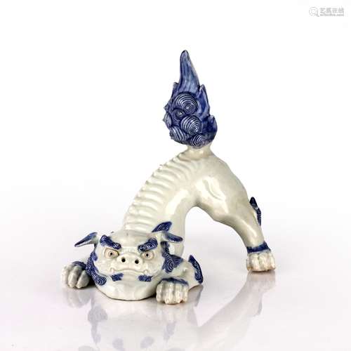 Hirado porcelain model of a Kylin Japanese, circa 1870-1880 ...