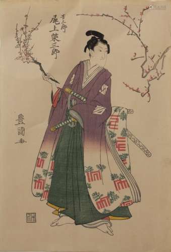 Utagawa Toyokuni I (1769-1825) 'Actor Onoe, Eizaburo I in ro...
