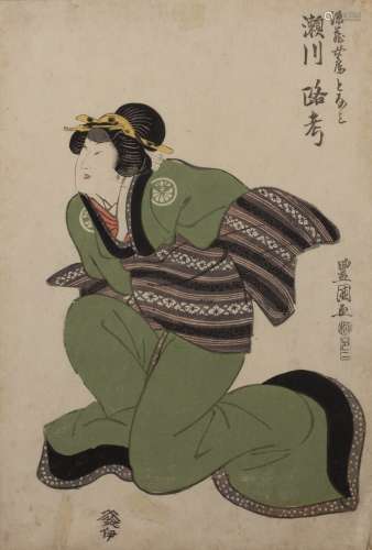 Utagawa Toyokuni I (1769-1825) Segawa Roko in onnagata role,...