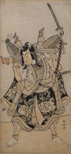 Katsukawa Shunko (1743-1812) 'Actor Ichikawa Monnosuke in pe...