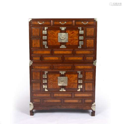 Two unit stacked chest (ich'ung nong) Korean, 19th Century w...