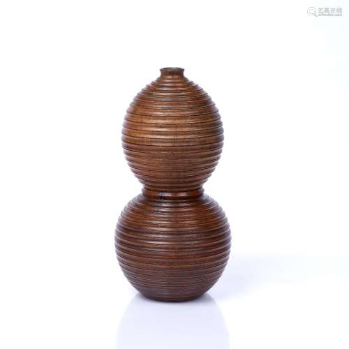 Pale brown lacquer Sake bottle, cup and rice bowl Japanese, ...