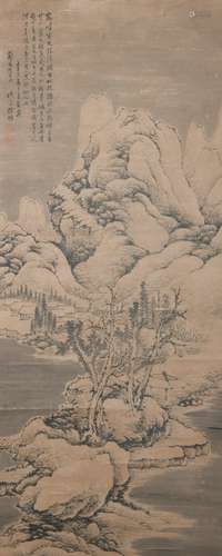 A Xu fang's landscape painting