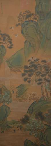 A Zhao boju's landscape painting