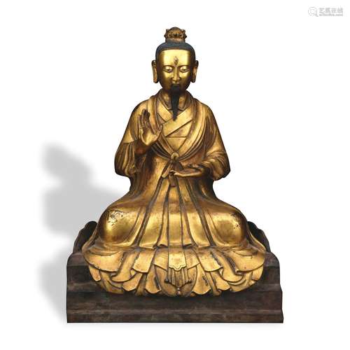 A gilt-bronze figure of Primus