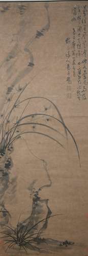 A Wu zhen's flower painting