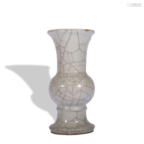 A officer glazed vase