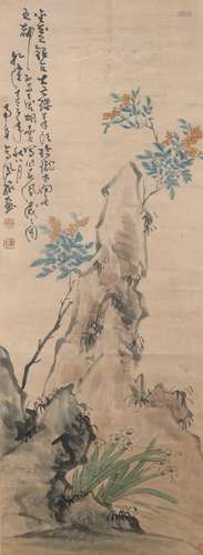 A Gao fenghan's flower painting