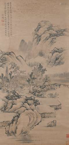 A Ni zan's landscape painting