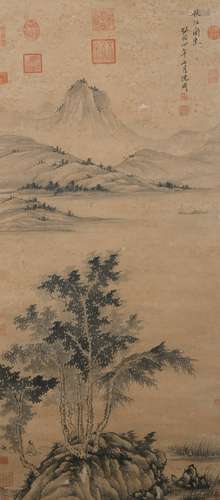 A Shen zhou's landscape painting