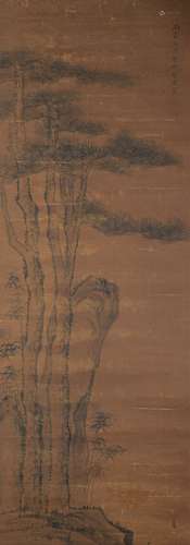 A Mei qing's landscape painting