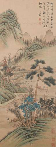 A Wen zhengming's landscape painting