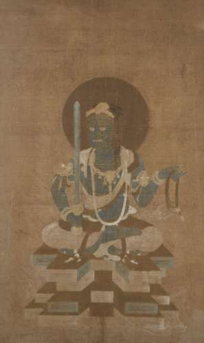 A Japanese painting of buddhist figure Acala, Edo period, in...