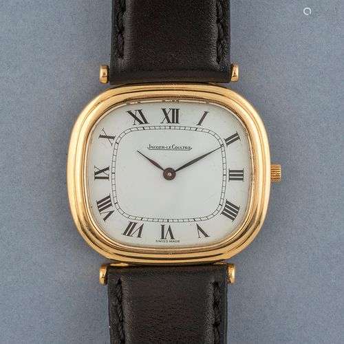 JAEGER LECOULTRE. Montre d'homme en or jaune, modèle Ellipse...