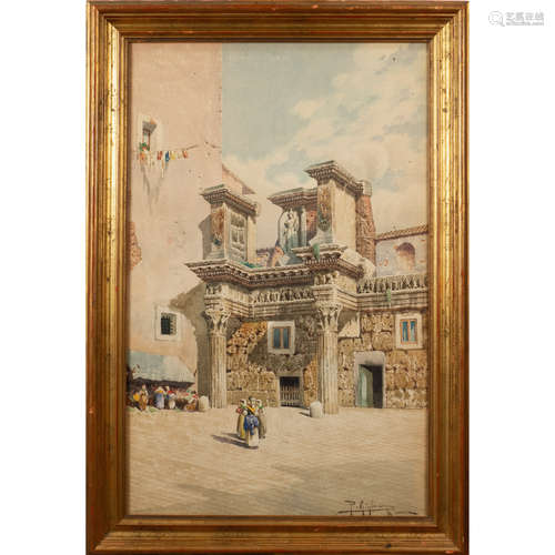 Roberto Gigli Italia 1846-1922 70x44 cm.