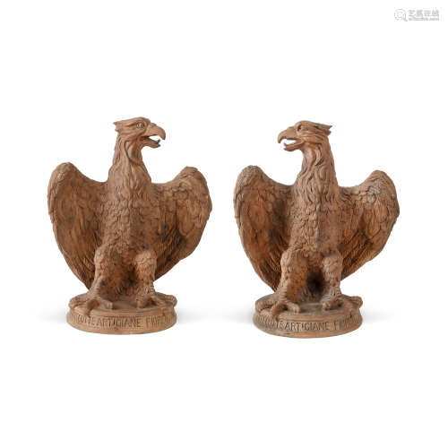 Pair of terracotta sculptures Italy, 20th century 80x60x45 c...