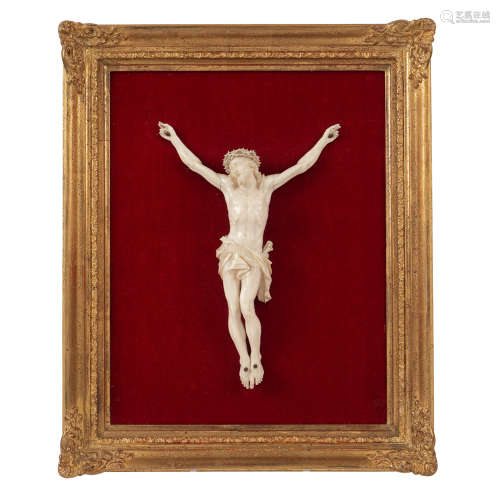 Bone sculpture 19th-20th century Christ 23x16 cm.