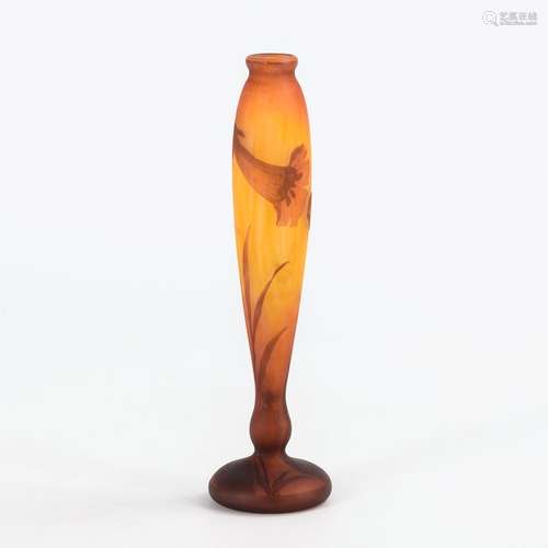 Jugendstil-Vase mit Glockenblumendekor