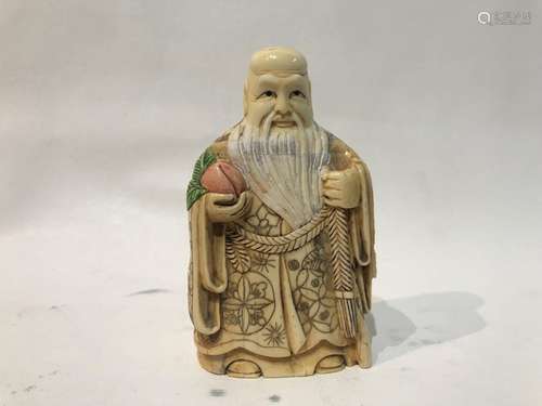 Chinese Ivory Figure Old Man