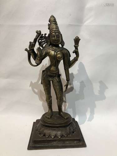 18th/19th Century Indian Copper Buddha