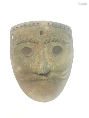 Ancient Bronze Roman Greek Warrior Face Mask