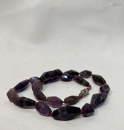 Roman Amethyst Bead Necklace