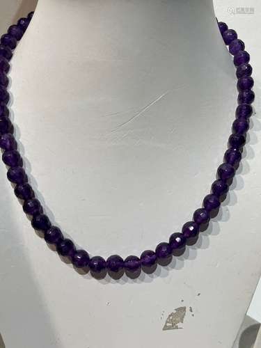 Amethyst string Beads Polished