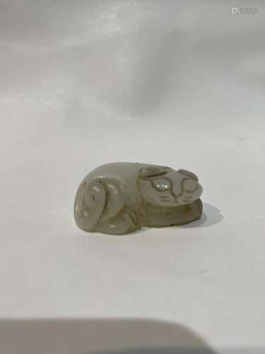 19th Century Chinese Jade Cat