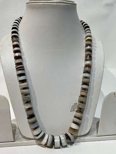 Tibetan Chinese Agate Dzi Bead Necklace