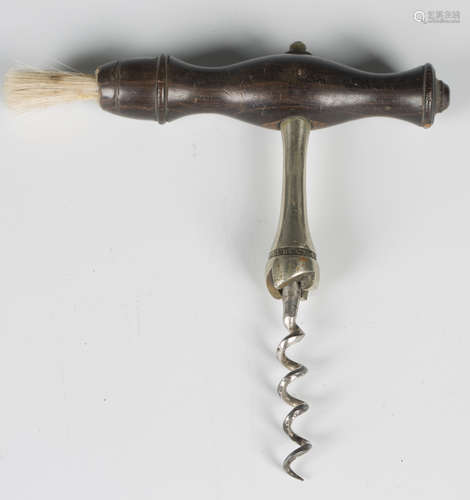 A 19th century nickel crossbar corkscrew by Mapplebeck & Low...