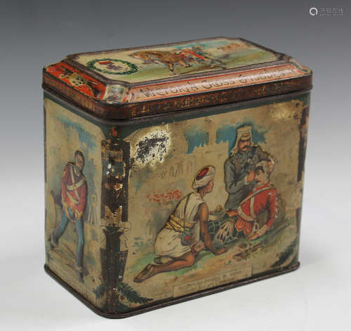 A McVitie & Price Edinburgh oatcakes tin, decorated with 'Vi...